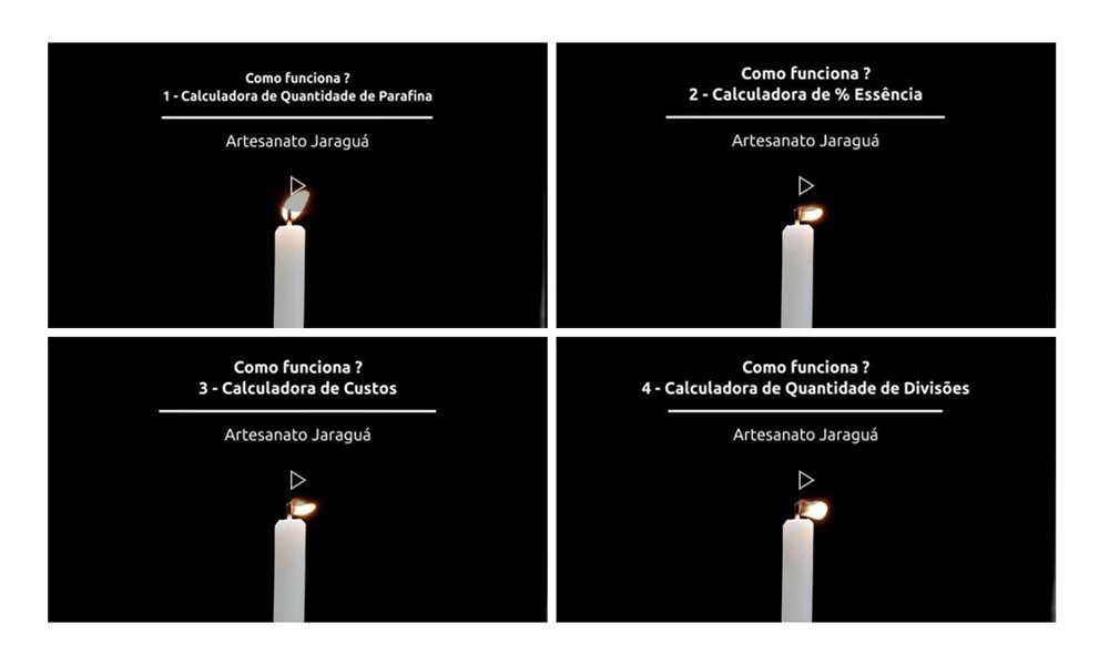 foto videos calculadoras velas