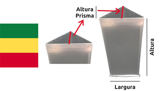 molde velas triangulo