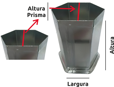 molde velas sextavado