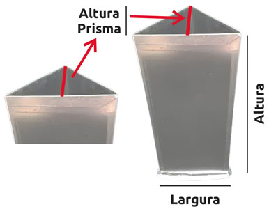 molde velas triangulo