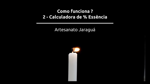 calculadora essencia em velas