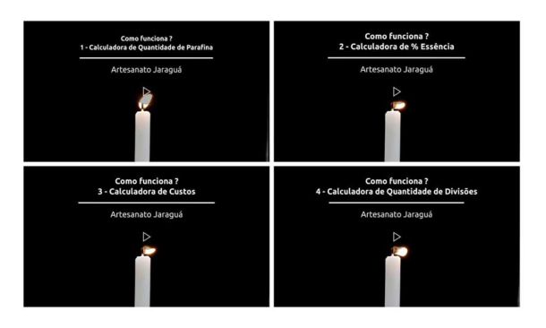 foto videos calculadoras velas