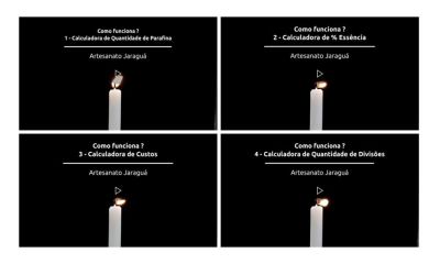 foto videos calculadoras velas