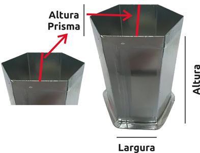 molde velas sextavado
