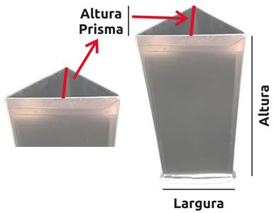 molde velas triangulo